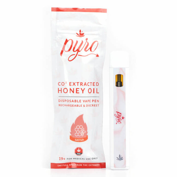 PYRO EXTRACTS THC HONEY OIL DISPOSABLE VAPE PEN | 1000MG