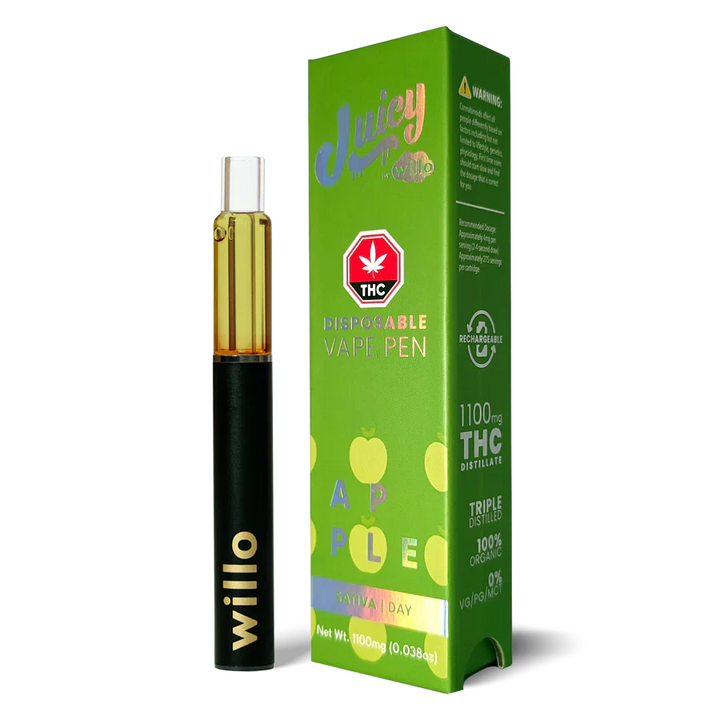 WILLO THC JUICY DISPOSABLE VAPE PEN | 1100MG