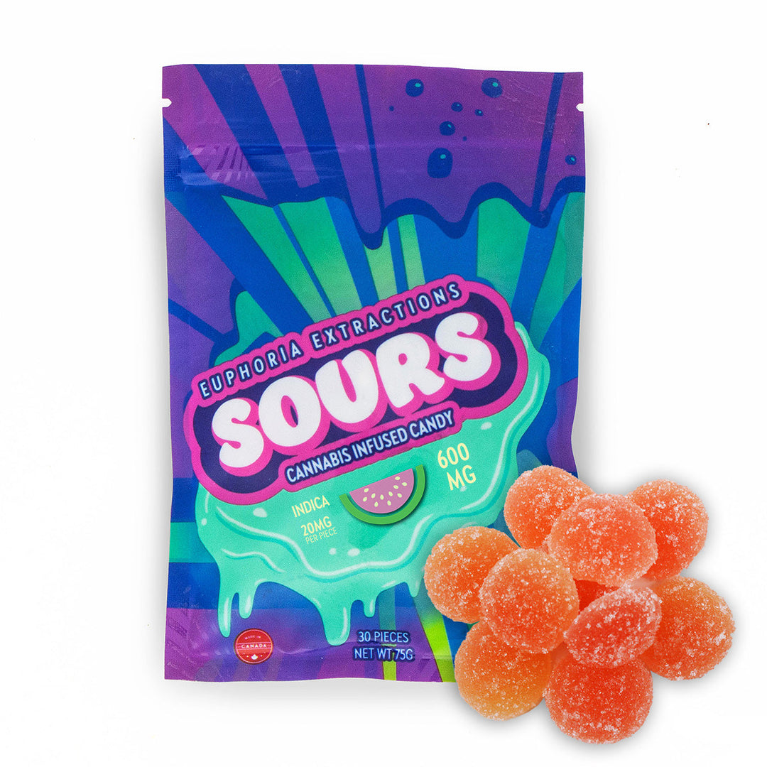 EUPHORIA EXTRACTIONS THC SOUR GUMMIES | 600MG EDIBLES